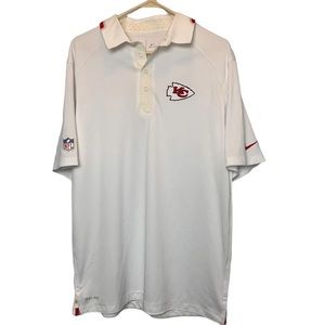 Nike Dri-Fit  NFL Kansas City Chiefs On Field Apparel Men's Polo Sz M